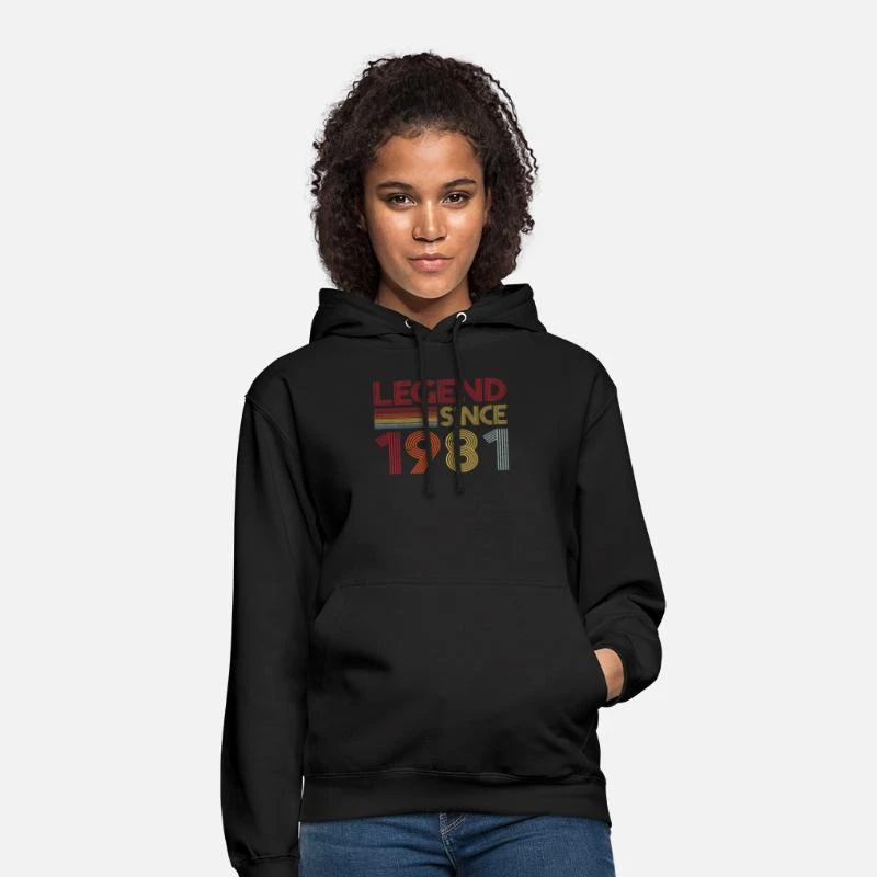 '1981 Geburtstag Legend Since Retro Vintage' Unisex Hoodie | Spreadshirt 4 '1981 Geburtstag Legend Since Retro Vintage' Unisex Hoodie | Spreadshirt – Bild 2