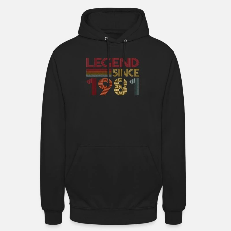 '1981 Geburtstag Legend Since Retro Vintage' Unisex Hoodie | Spreadshirt 11 '1981 Geburtstag Legend Since Retro Vintage' Unisex Hoodie | Spreadshirt – Bild 9