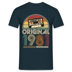 Gildan '1981 Vintage Jahrgang Geburtstag Retro Geschenk' Männer T-Shirt | Spreadshirt -Steman Clothing Shop 1981 vintage jahrgang geburtstag retro geschenk maenner t shirt 4