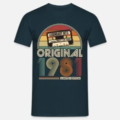 Gildan '1981 Vintage Jahrgang Geburtstag Retro Geschenk' Männer T-Shirt | Spreadshirt -Steman Clothing Shop 1981 vintage jahrgang geburtstag retro geschenk maenner t shirt 6