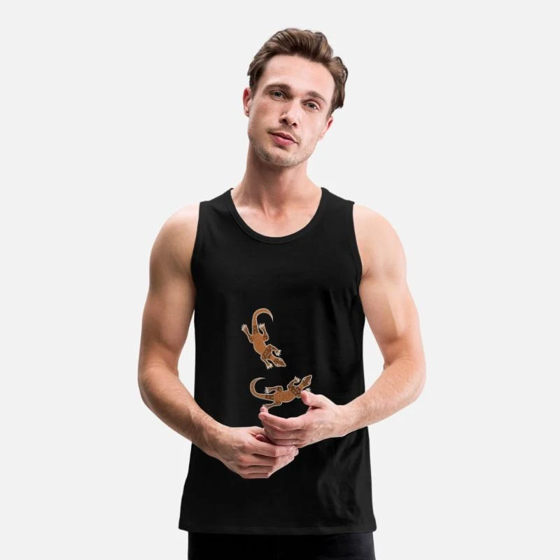 '2 Tanzende Warane' Männer Premium Tanktop | Spreadshirt 3 '2 Tanzende Warane' Männer Premium Tanktop | Spreadshirt