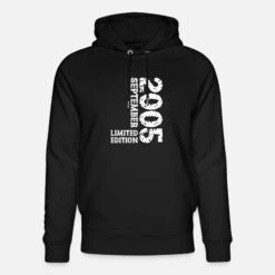 '2005 September Limited Edition 18. Geburtstag Deko' Unisex Bio Hoodie | Spreadshirt -Steman Clothing Shop 2005 september limited edition 18 geburtstag deko unisex bio hoodie 8