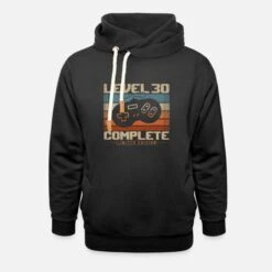 '30 Geburtstag Geschenk 30 Jahre Level 30 Complete' Unisex Schalkragen Hoodie | Spreadshirt -Steman Clothing Shop 30 geburtstag geschenk 30 jahre level 30 complete unisex schalkragen hoodie 6