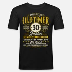 Stedman '30. Geburtstag Geschenk Oldtimer 30 Jahre' Männer Slim Fit T-Shirt | Spreadshirt -Steman Clothing Shop 30 geburtstag geschenk oldtimer 30 jahre maenner slim fit t shirt 4