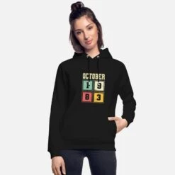 '40. Geburtstag Oktober Jahrgang 1983 Vintage' Unisex Bio Hoodie | Spreadshirt -Steman Clothing Shop 40 geburtstag oktober jahrgang 1983 vintage unisex bio hoodie 2