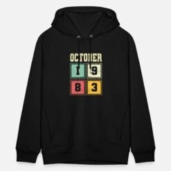 '40. Geburtstag Oktober Jahrgang 1983 Vintage' Unisex Bio Hoodie | Spreadshirt -Steman Clothing Shop 40 geburtstag oktober jahrgang 1983 vintage unisex bio hoodie 6
