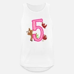 '5. Geburtstag Mädchen Natur Tiere Waldtiere Party' Männer Sport Tanktop | Spreadshirt -Steman Clothing Shop 5 geburtstag maedchen natur tiere waldtiere party maenner sport tanktop 4