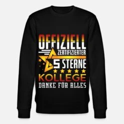 '5 Sterne Kollege' Männer Bio Pullover | Spreadshirt -Steman Clothing Shop 5 sterne kollege maenner bio pullover 4