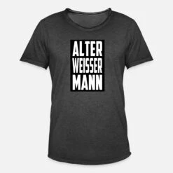 'Alter Weisser Mann' Männer Vintage T-Shirt | Spreadshirt -Steman Clothing Shop alter weisser mann maenner vintage t shirt 6