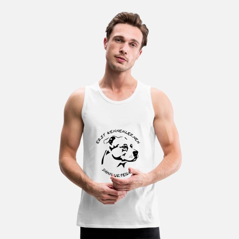 'American Staffordshire' Männer Premium Tanktop | Spreadshirt 3 'American Staffordshire' Männer Premium Tanktop | Spreadshirt