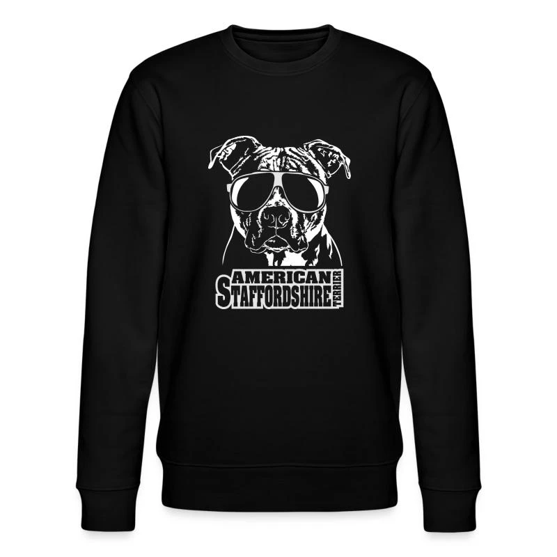 'AMERICAN STAFFORDSHIRE TERRIER Cool Wilsigns Hunde' Männer Bio Pullover | Spreadshirt 3 'AMERICAN STAFFORDSHIRE TERRIER Cool Wilsigns Hunde' Männer Bio Pullover | Spreadshirt