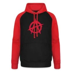 'Anarchie' Unisex Baseball Hoodie | Spreadshirt -Steman Clothing Shop anarchie unisex baseball hoodie 2