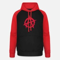 'Anarchie' Unisex Baseball Hoodie | Spreadshirt -Steman Clothing Shop anarchie unisex baseball hoodie 8