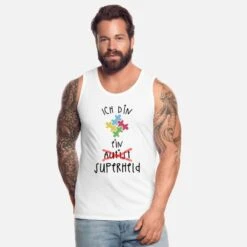 'Autismus Superheld Autismus Awarness Day Geschenk' Männer Premium Tanktop | Spreadshirt -Steman Clothing Shop autismus superheld autismus awarness day geschenk maenner premium tanktop 1