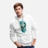'bärtiger Schädel' Männer Premium Hoodie | Spreadshirt -Steman Clothing Shop baertiger schaedel maenner premium hoodie