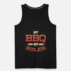 'BBQ Grillen' Männer Premium Tanktop | Spreadshirt -Steman Clothing Shop bbq grillen maenner premium tanktop 4