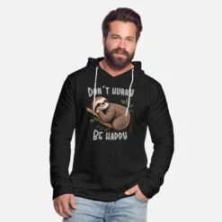 'Beeile Dich Nicht, Sei Glücklich, Don´t Hurry' Unisex Kapuzen-Sweatshirt | Spreadshirt -Steman Clothing Shop beeile dich nicht sei gluecklich dont hurry unisex kapuzen sweatshirt 2