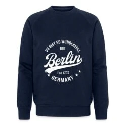 'Berlin' Männer Bio Pullover | Spreadshirt -Steman Clothing Shop berlin maenner bio pullover 2