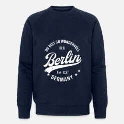 'Berlin' Männer Bio Pullover | Spreadshirt -Steman Clothing Shop berlin maenner bio pullover 4