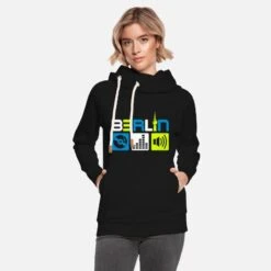 'Berlin Musik' Unisex Schalkragen Hoodie | Spreadshirt -Steman Clothing Shop berlin musik unisex schalkragen hoodie 2