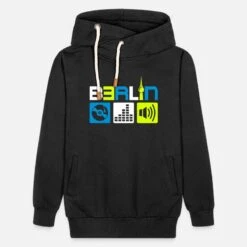 'Berlin Musik' Unisex Schalkragen Hoodie | Spreadshirt -Steman Clothing Shop berlin musik unisex schalkragen hoodie 4