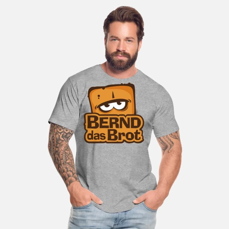 'Bernd Das Brot Logo' Männer Premium Bio T-Shirt | Spreadshirt 4 'Bernd Das Brot Logo' Männer Premium Bio T-Shirt | Spreadshirt – Bild 2