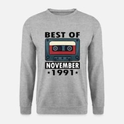 'Best OF November 1991' Unisex Pullover | Spreadshirt -Steman Clothing Shop best of november 1991 unisex pullover 6