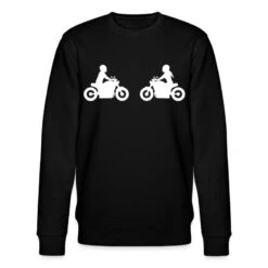 'Bikercouple Paar Pärchen Motorrad Chopper' Männer Bio Pullover | Spreadshirt -Steman Clothing Shop bikercouple paar paerchen motorrad chopper maenner bio pullover 3
