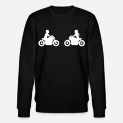 'Bikercouple Paar Pärchen Motorrad Chopper' Männer Bio Pullover | Spreadshirt -Steman Clothing Shop bikercouple paar paerchen motorrad chopper maenner bio pullover 4