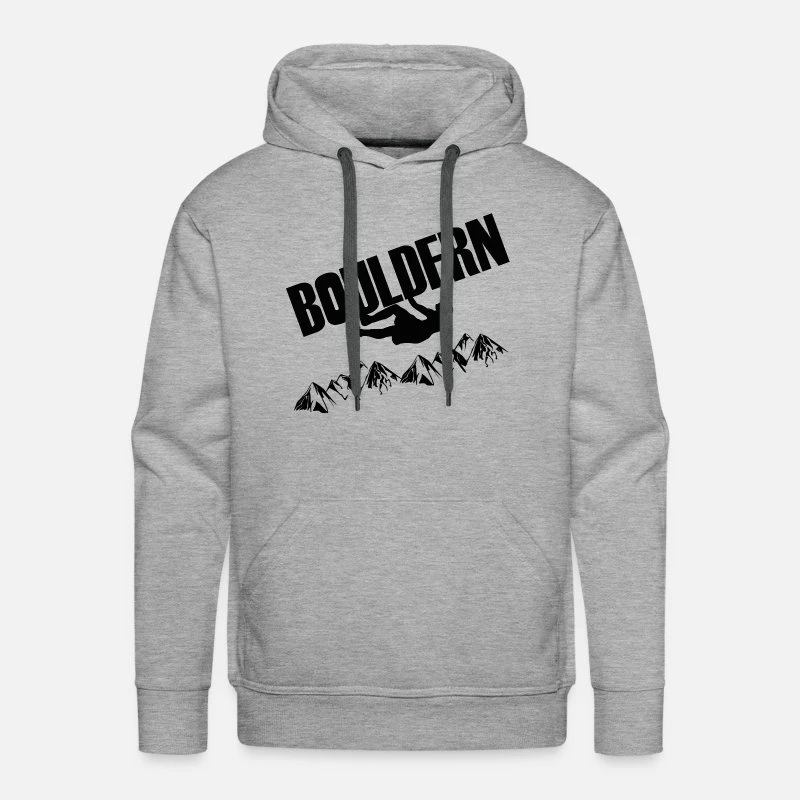 'bouldern Berge' Männer Premium Hoodie | Spreadshirt 7 'bouldern Berge' Männer Premium Hoodie | Spreadshirt – Bild 5