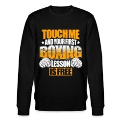 'Boxing Boxen Boxer Spruch Geschenk' Männer Bio Pullover | Spreadshirt -Steman Clothing Shop boxing boxen boxer spruch geschenk maenner bio pullover 3