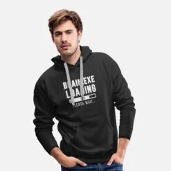 'Brain.exe Loading... Please Wait!' Männer Premium Hoodie | Spreadshirt