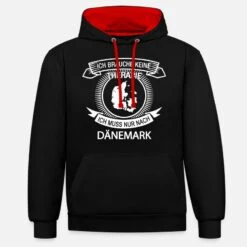'Brauche Keine Therapie Muss Nur Nach Dänemark' Unisex Hoodie Zweifarbig | Spreadshirt 19 'Brauche Keine Therapie Muss Nur Nach Dänemark' Unisex Hoodie Zweifarbig | Spreadshirt -Steman Clothing Shop brauche keine therapie muss nur nach daenemark unisex hoodie zweifarbig 8