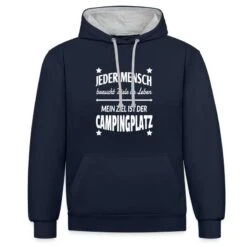 'Campingplatz Campen Camping Ziel Leben Geschenk' Unisex Hoodie Zweifarbig | Spreadshirt -Steman Clothing Shop campingplatz campen camping ziel leben geschenk unisex hoodie zweifarbig 2