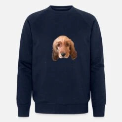 'Cocker Spaniel Hund' Männer Bio Pullover | Spreadshirt -Steman Clothing Shop cocker spaniel hund maenner bio pullover 4