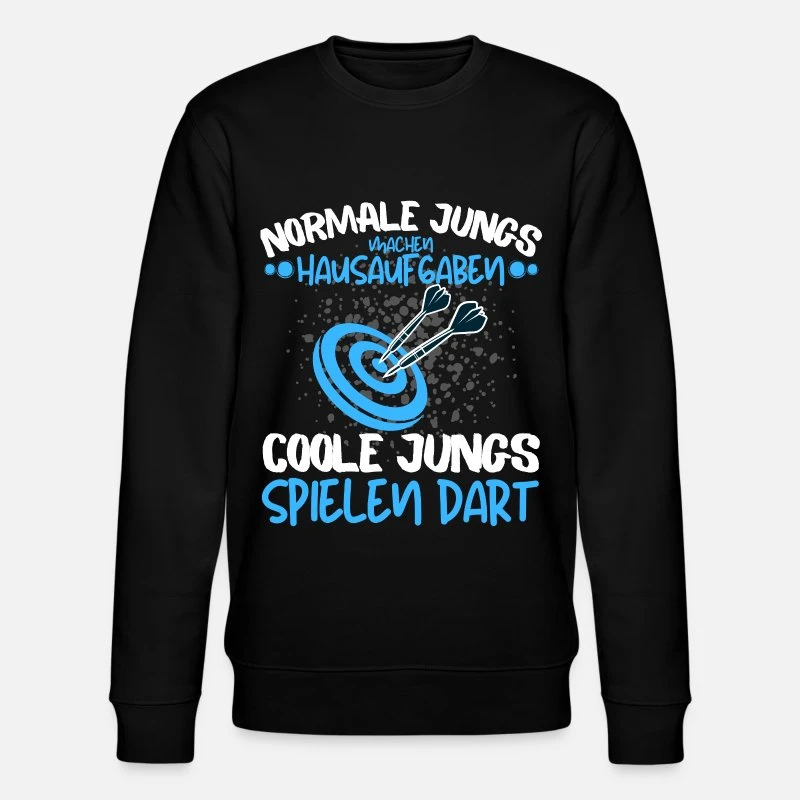 'COOLE JUNGS SPIELEN DART - DARTSPIELER SPRUCH' Männer Bio Pullover | Spreadshirt 7 'COOLE JUNGS SPIELEN DART - DARTSPIELER SPRUCH' Männer Bio Pullover | Spreadshirt – Bild 5