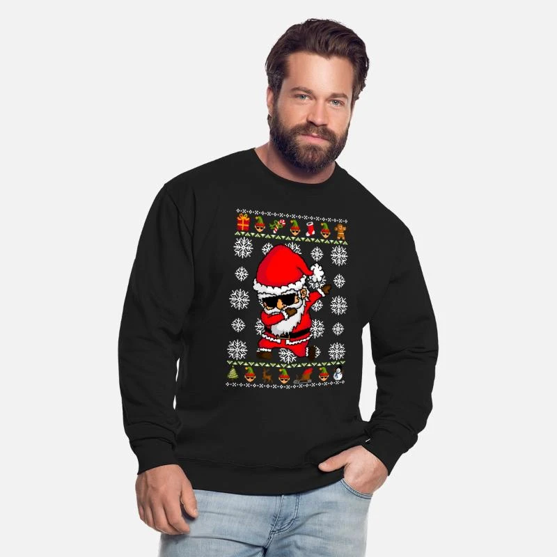 'Dabbing Santa Claus - Ugly Christmas Sweater' Unisex Pullover | Spreadshirt 4 'Dabbing Santa Claus - Ugly Christmas Sweater' Unisex Pullover | Spreadshirt – Bild 2