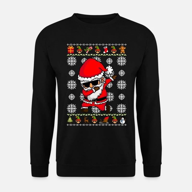'Dabbing Santa Claus - Ugly Christmas Sweater' Unisex Pullover | Spreadshirt 9 'Dabbing Santa Claus - Ugly Christmas Sweater' Unisex Pullover | Spreadshirt – Bild 7
