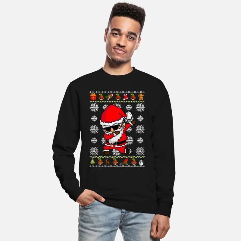 'Dabbing Santa Claus - Ugly Christmas Sweater' Unisex Pullover | Spreadshirt 3 'Dabbing Santa Claus - Ugly Christmas Sweater' Unisex Pullover | Spreadshirt