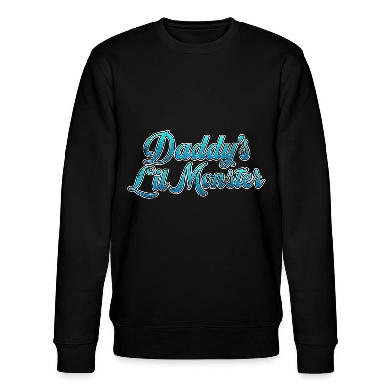 'Daddy´s Lil Monster- Vatis Kleines Monster' Männer Bio Pullover | Spreadshirt 5 'Daddy´s Lil Monster- Vatis Kleines Monster' Männer Bio Pullover | Spreadshirt – Bild 3