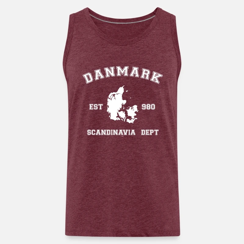 'Danmark' Männer Premium Tanktop | Spreadshirt 9 'Danmark' Männer Premium Tanktop | Spreadshirt – Bild 7