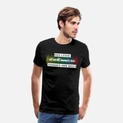 'Das Leben Ist Nicht Immer Nur Pommes Oder Disco' Männer Premium T-Shirt | Spreadshirt