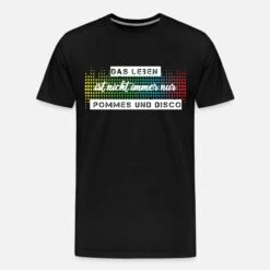 'Das Leben Ist Nicht Immer Nur Pommes Oder Disco' Männer Premium T-Shirt | Spreadshirt -Steman Clothing Shop das leben ist nicht immer nur pommes oder disco maenner premium t shirt 6