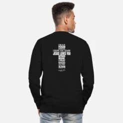 'dear Person Behind Me - Jesus Loves You' Unisex Pullover | Spreadshirt -Steman Clothing Shop dear person behind me jesus loves you unisex pullover 2