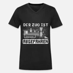 'Der Zug Ist Abgefahren Geschenk Lokomotivführer' Männer Bio T-Shirt Mit V-Ausschnitt | Spreadshirt -Steman Clothing Shop der zug ist abgefahren geschenk lokomotivfuehrer maenner bio t shirt mit v ausschnitt 4