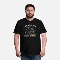 'Deutsch Drahthaar Der Perfekte Hund Trägt Bart' Männer Premium T-Shirt | Spreadshirt -Steman Clothing Shop deutsch drahthaar der perfekte hund traegt bart maenner premium t shirt 2