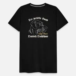 'Deutsch Drahthaar Der Perfekte Hund Trägt Bart' Männer Premium T-Shirt | Spreadshirt -Steman Clothing Shop deutsch drahthaar der perfekte hund traegt bart maenner premium t shirt 4