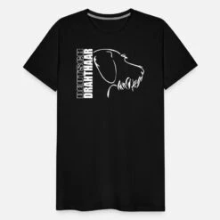'DEUTSCH DRAHTHAAR PROFIL' Männer Premium T-Shirt | Spreadshirt -Steman Clothing Shop deutsch drahthaar profil maenner premium t shirt 4
