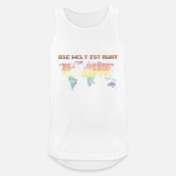 'Die Welt Ist Bunt Lgbt Geschenk' Männer Sport Tanktop | Spreadshirt -Steman Clothing Shop die welt ist bunt lgbt geschenk maenner sport tanktop 4