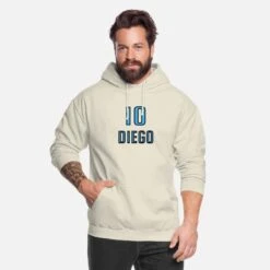'Diego 10 Blue' Unisex Hoodie | Spreadshirt -Steman Clothing Shop diego 10 blue unisex hoodie 2
